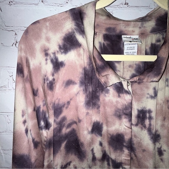 Mind Set by‎ XCVI tie dye boho tunic shirt size M - Picture 2 of 8